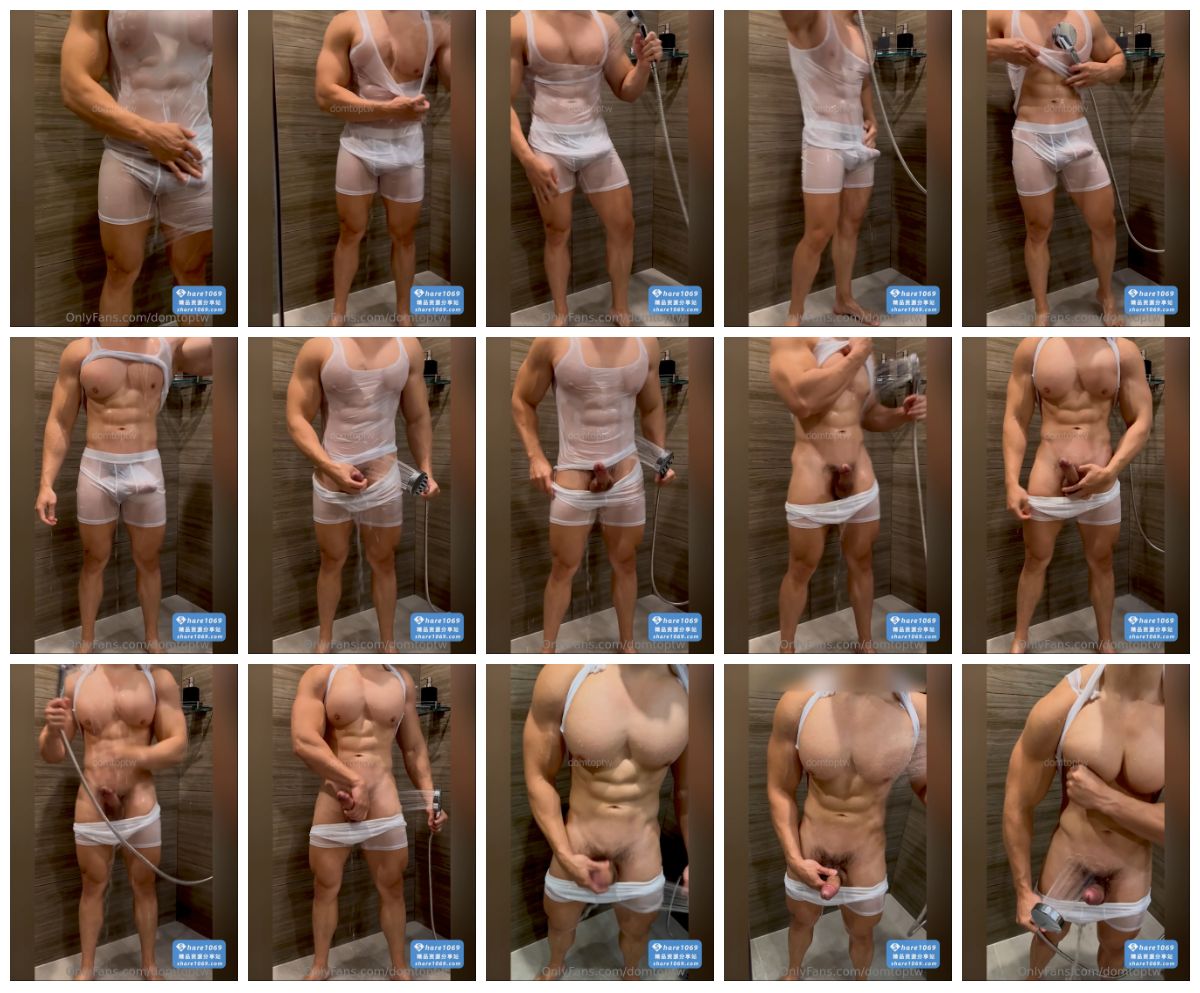 [domtoptw] 大胸肌男浴室自嗨 [3:28] (720P)-Share1069 精品资源分享站