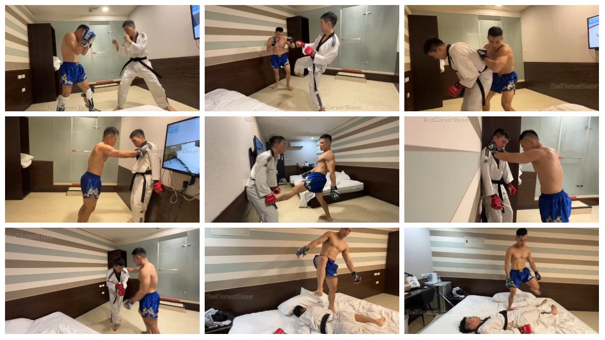 [RedCornerBoxer] 黑带跆拳道社长被拳击手玩虐踩屌虐腹虐裆踢裆 [22:48] (2k)-Share1069 精品资源分享站