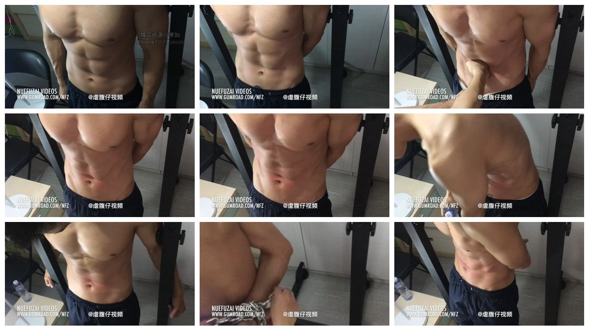 [虐腹仔] vs 旭 第二部 肌肉超好看的黑皮肌肉体育生被虐腹锤腹 [17:15] (720P)-Share1069 精品资源分享站