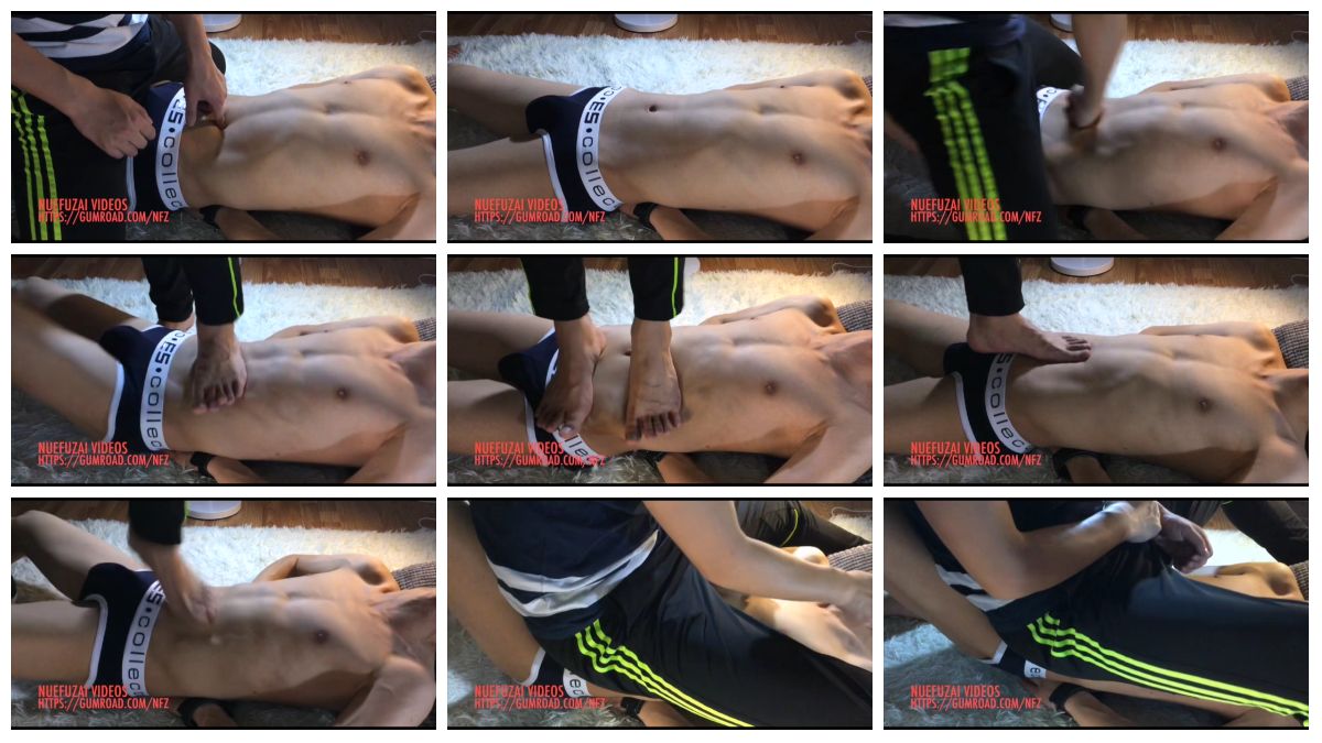 [虐腹仔] vs 浩 第一部 薄肌体育生被踩屌踩腹 坐在裆部虐腹 鸡巴硬挺 [13:23] (720P)-Share1069 精品资源分享站