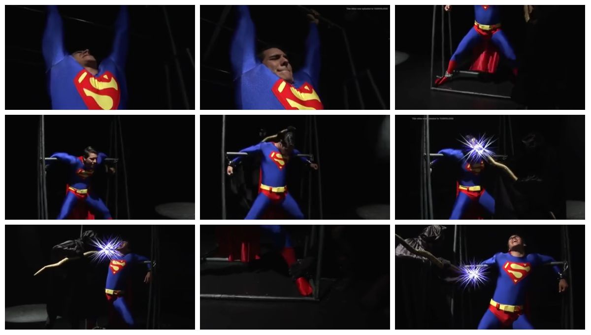 [超人受虐] 欧美超人被捆绑折磨电击身体（低清画质） [9:51] (480P)-Share1069 精品资源分享站